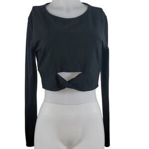 Victoria Secret Sport Cut Out Front Sheer Back Athletic Top L